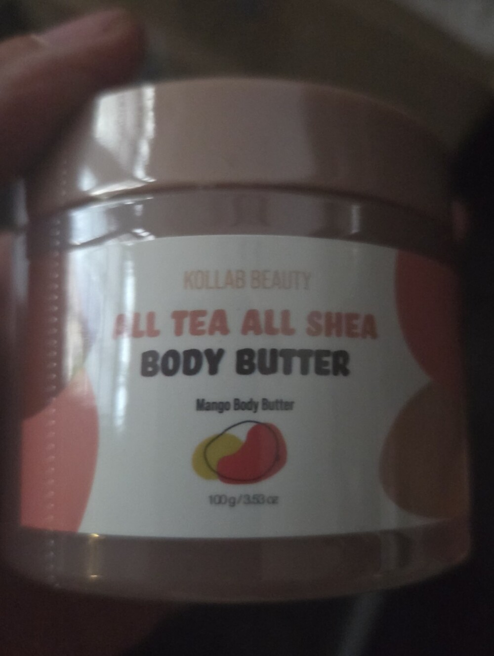 Kollab Beauty All Tea All Shea Mango Body Butter - Peach